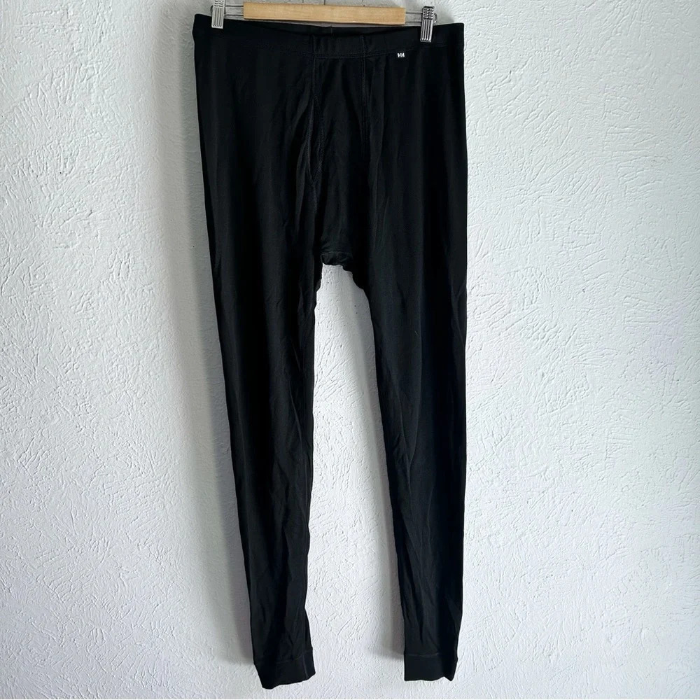Helly Hansen Men's Fly Pant Baselayer Antrimicrobial Black Sz XL